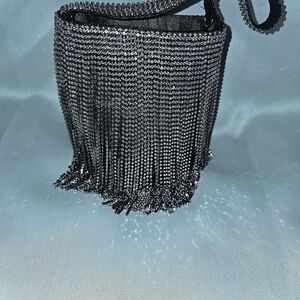 Antonio Melani Rhineatone Fringe Purse